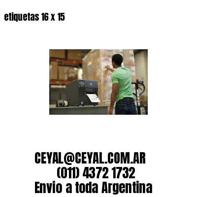 etiquetas 16 x 15