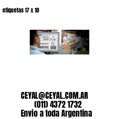 etiquetas 17 x 10