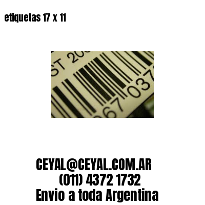 etiquetas 17 x 11