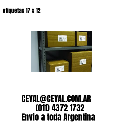 etiquetas 17 x 12