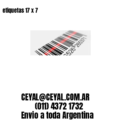 etiquetas 17 x 7