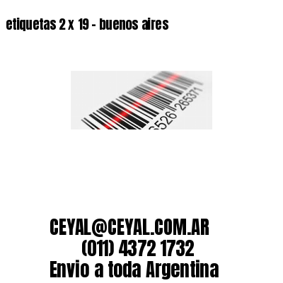 etiquetas 2 x 19 – buenos aires