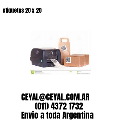 etiquetas 20 x 20
