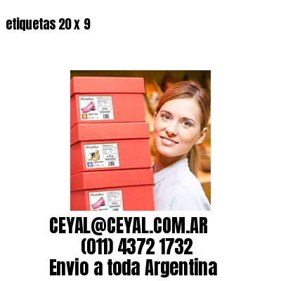 etiquetas 20 x 9