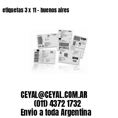 etiquetas 3 x 11 – buenos aires