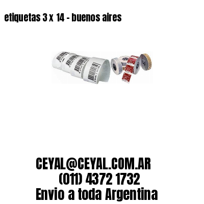 etiquetas 3 x 14 – buenos aires