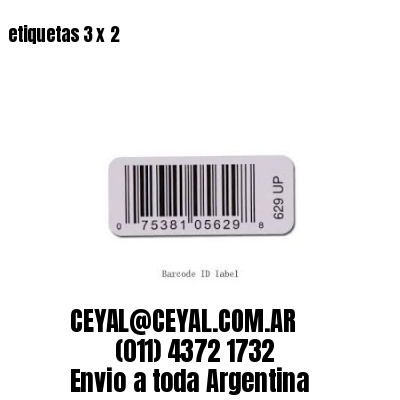 etiquetas 3 x 2