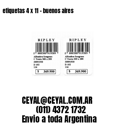 etiquetas 4 x 11 – buenos aires