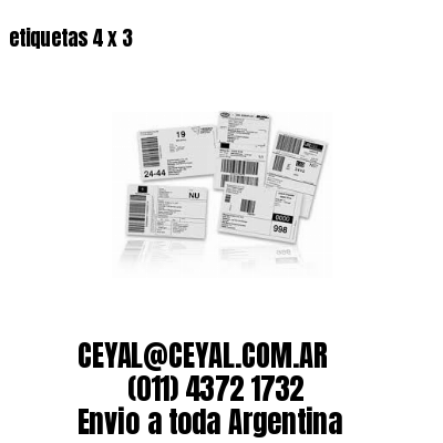 etiquetas 4 x 3