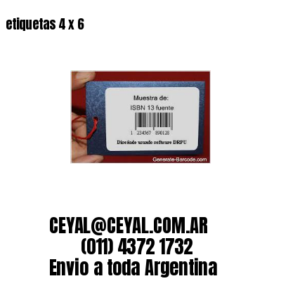etiquetas 4 x 6