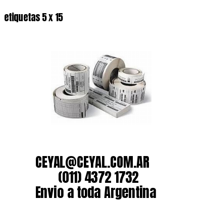 etiquetas 5 x 15