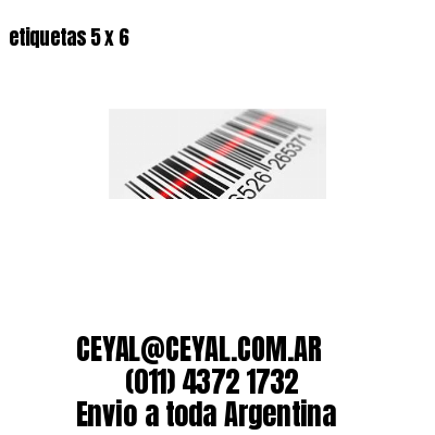 etiquetas 5 x 6