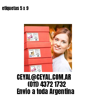 etiquetas 5 x 9