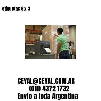 etiquetas 6 x 3