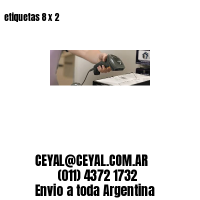 etiquetas 8 x 2