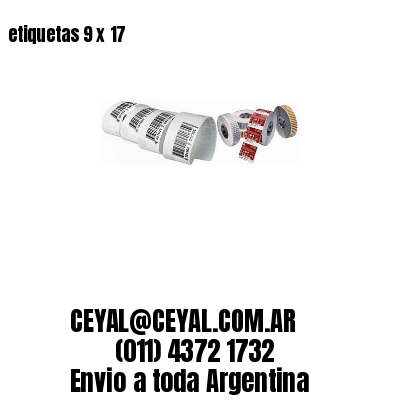 etiquetas 9 x 17