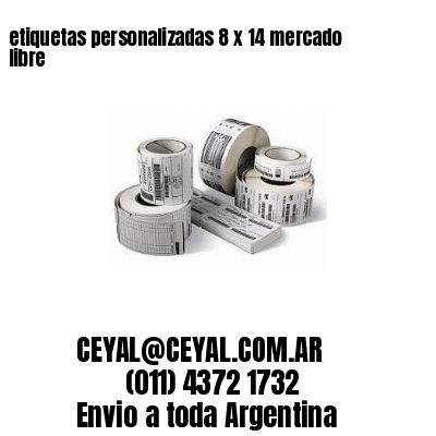 etiquetas personalizadas 8 x 14 mercado libre