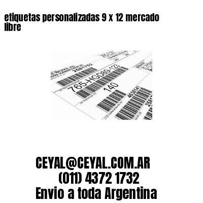 etiquetas personalizadas 9 x 12 mercado libre