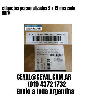 etiquetas personalizadas 9 x 15 mercado libre