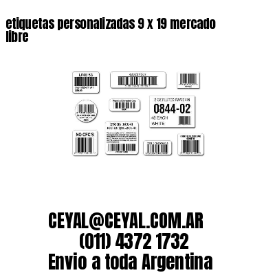 etiquetas personalizadas 9 x 19 mercado libre