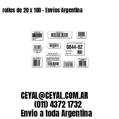 rollos de 20 x 100 – Envios Argentina