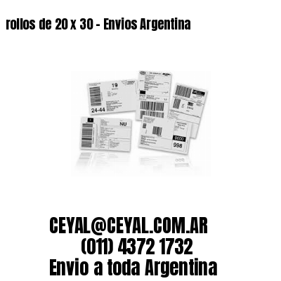 rollos de 20 x 30 – Envios Argentina