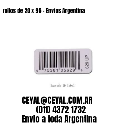 rollos de 20 x 95 – Envios Argentina