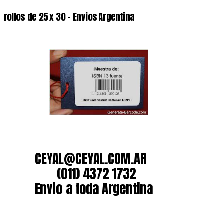 rollos de 25 x 30 – Envios Argentina