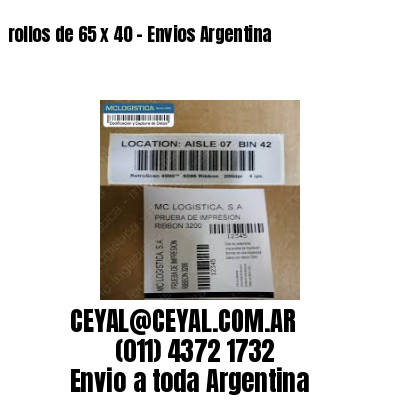 rollos de 65 x 40 – Envios Argentina