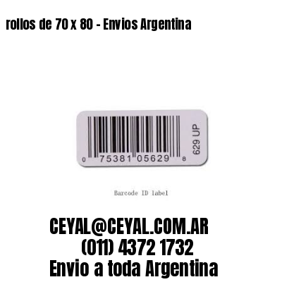 rollos de 70 x 80 – Envios Argentina