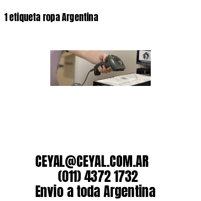 1 etiqueta ropa Argentina