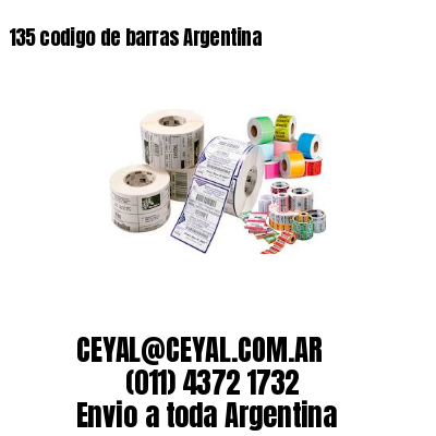 135 codigo de barras Argentina