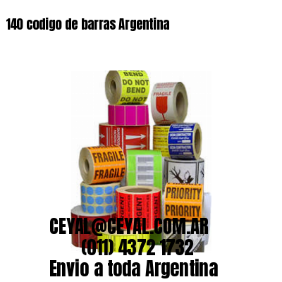 140 codigo de barras Argentina