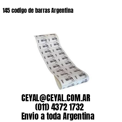 145 codigo de barras Argentina