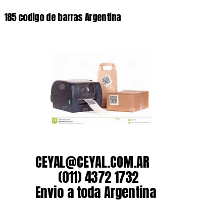 185 codigo de barras Argentina