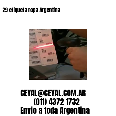 29 etiqueta ropa Argentina