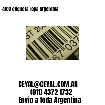 4100 etiqueta ropa Argentina