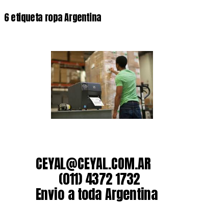 6 etiqueta ropa Argentina