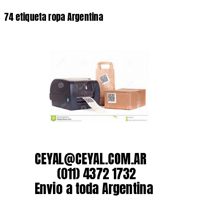 74 etiqueta ropa Argentina