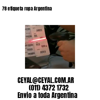 78 etiqueta ropa Argentina