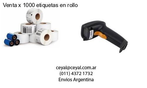 100 x  60 OPP  x 1000 etiquetas – Argentina