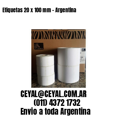 Etiquetas 20 x 100 mm – Argentina