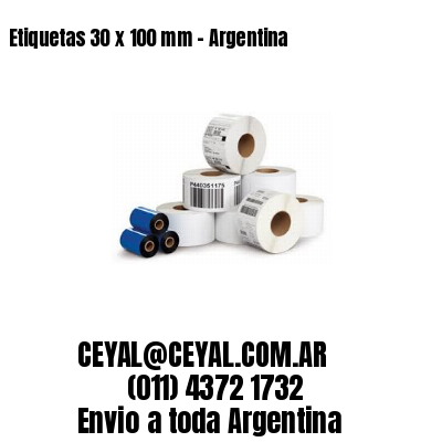 Etiquetas 30 x 100 mm – Argentina