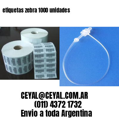 etiquetas zebra 1000 unidades