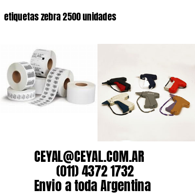 etiquetas zebra 2500 unidades