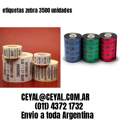 etiquetas zebra 3500 unidades