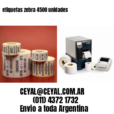 etiquetas zebra 4500 unidades