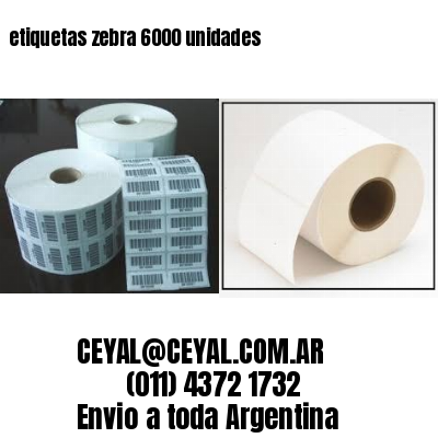 etiquetas zebra 6000 unidades