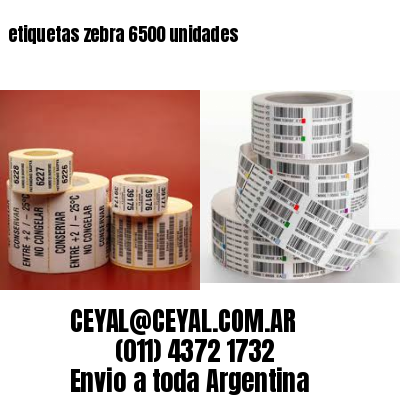 etiquetas zebra 6500 unidades