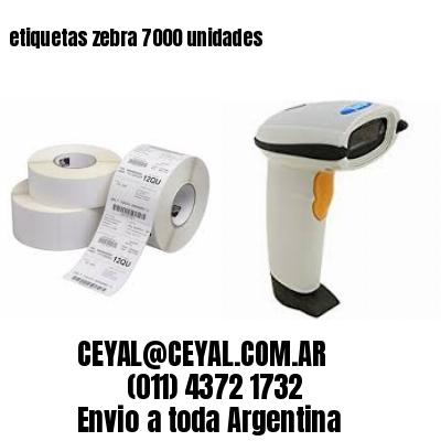 etiquetas zebra 7000 unidades